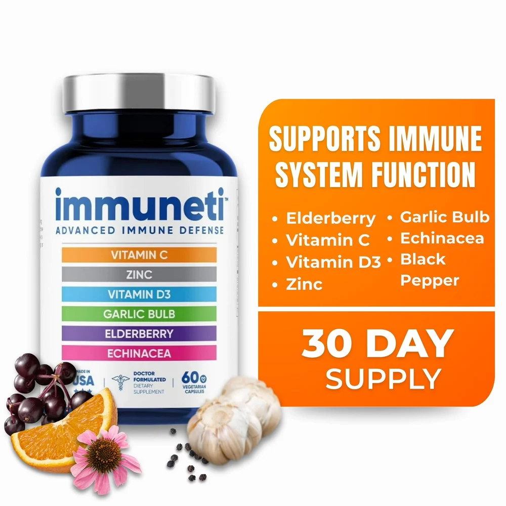 Immuneti 6-in-1 Advanced Immune Support — 1 Bottle