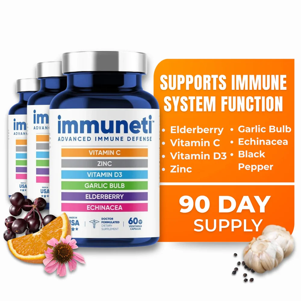 Immuneti 6-in-1 Advanced Immune Support — 3 Bottles