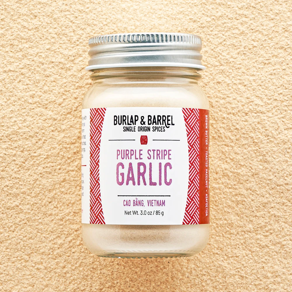 Burlap & Barrel Purple Stripe Garlic Powder