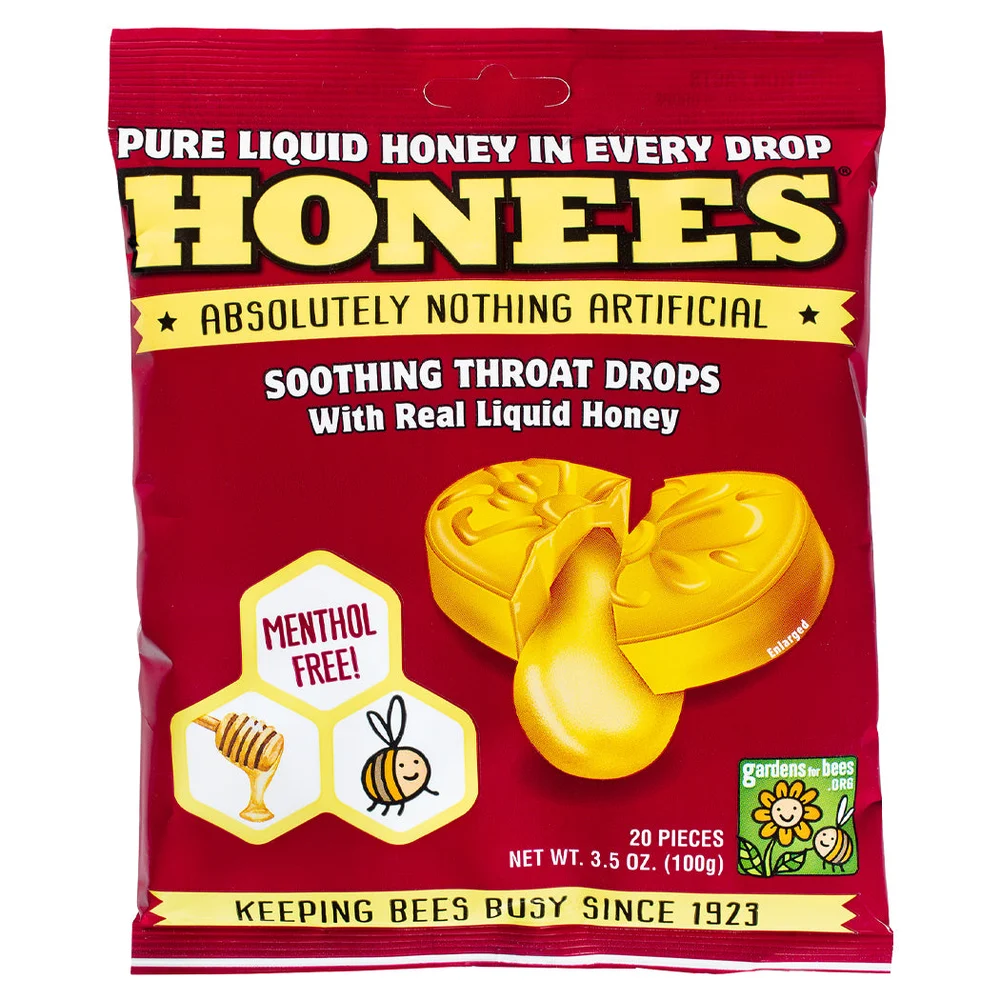 Honees Original Honey Drops — 20 drops · 3.5 oz (99 g) · single bag