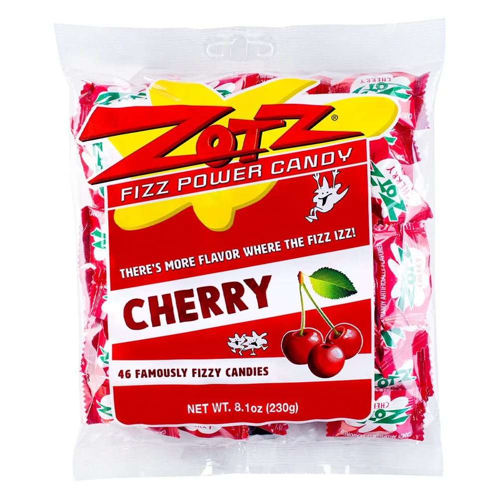 Zotz Cherry Fizz Candy — 46 pieces · single bag