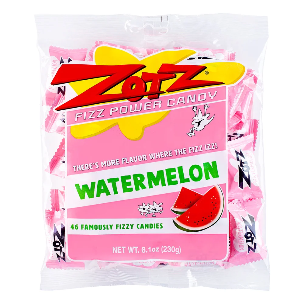 Zotz Watermelon Fizz Candy — 46 pieces · single bag