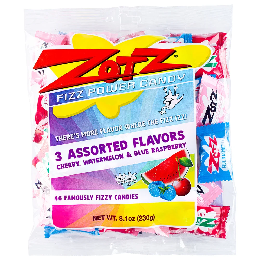 Zotz Assorted Fizz Candy — 46 pieces · single bag
