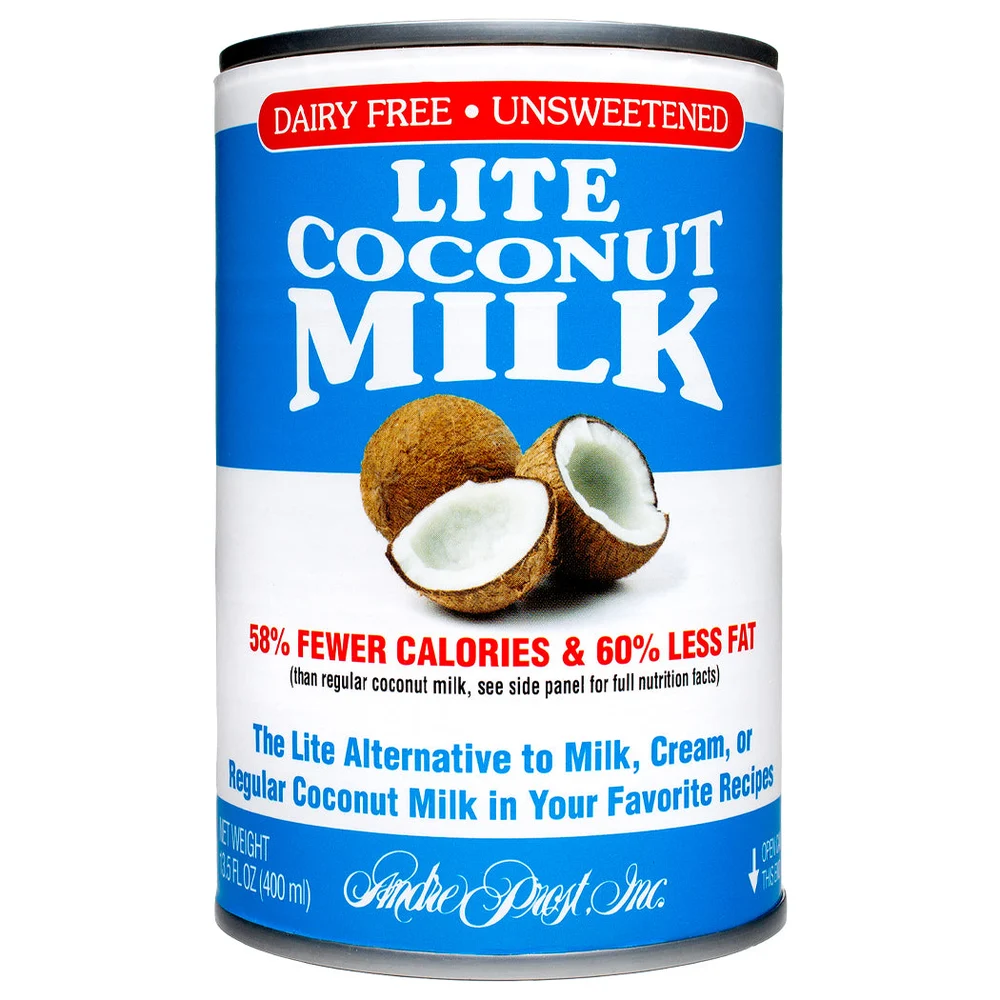 Andre Prost Lite Coconut Milk — Unsweetened Dairy-Free Cooking Milk, 13.5 fl oz, Single Can