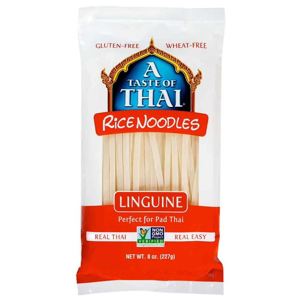 A Taste of Thai Linguine Rice Noodles — 8 oz, single pouch