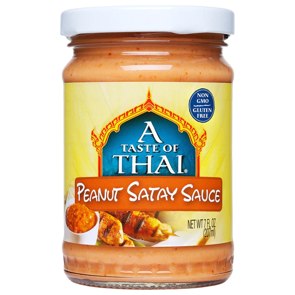 A Taste of Thai Peanut Satay Sauce — 7 fl oz, single jar